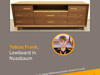 Die Gute Form 2025: Tobias Frank, Lowboard in Nussbaum