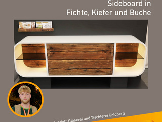 Die Gute Form 2025: Kevin Beer, Sideboard in Fichte, Kiefer und Buche