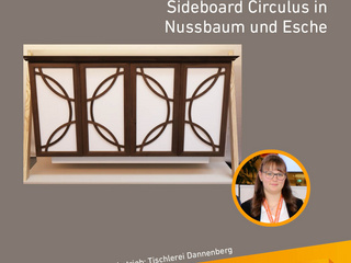 Die Gute Form 2025: Fiana Dannenberg, Sideboard Circulus in Nussbaum und Esche