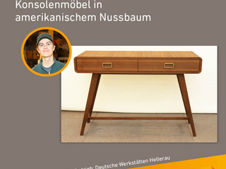 Die Gute Form 2025: Konrad Band, Konsolenmöbel in amerikanischem Nussbaum