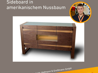 Die Gute Form 2025: Clemens Berthold, Sideboard in amerikanischem Nussbaum