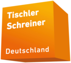 Das moderne Tischlerlogo auf der Ebene: Bundesverband Das moderne Tischlerlogo auf der Ebene: Bundesverband