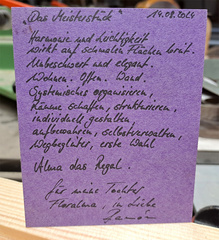 Der Sächsische Meisterpreis 2025 Platz 2: Ramon Rischer "Das Meisterstück", Gedicht an die Tochter