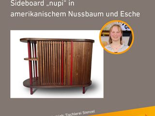 Die Gute Form 2025: Luise Pigorsch, Sideboard „nupi“ in amerikanischem Nussbaum und Esche 