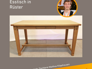 Die Gute Form 2025: Tom Fritzsche, Esstisch in Rüster