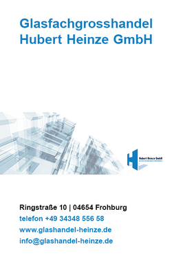 Rotationsbanner Glasfachgroßhandel Hubert Heinze GmbH