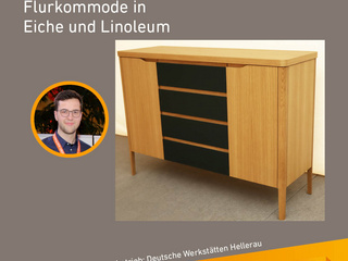 Die Gute Form 2025: Anton Busse, Flurkommode in Eiche und Linoleum