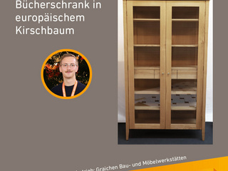 Die Gute Form 2025: Phil-Noah Schörner, Bücherschrank in europäischem Kirschbaum