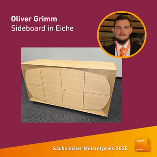 Der Sächsische Meisterpreis 2025: Oliver Grimm, Sideboard in Eiche