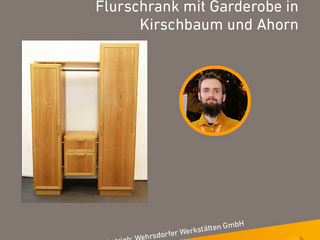 Die Gute Form 2025: Marcus Schlappa, Flurschrank mit Garderobe in Kirschbaum und Ahorn 
