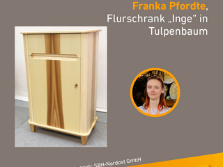 Die Gute Form 2025: Franka Pfordte, Flurschrank „Inge“ in Tulpenbaum 