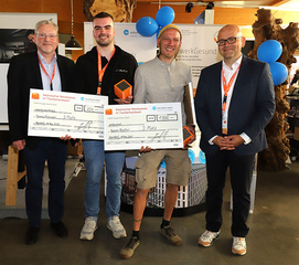 Der Sächsische Meisterpreis 2025 (v.l.): Ekkehard Neu (Münchner Verein), Thomas Viehweger (Platz 3), Ramon Rischer (Platz 2), Marcel Munz (Münchner Verein)