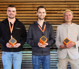 Der Sächsische Meisterpreis 2025: Die Preisträger (v.l.): Thomas Viehweger, Dominik Hensiek, Ramon Rischer