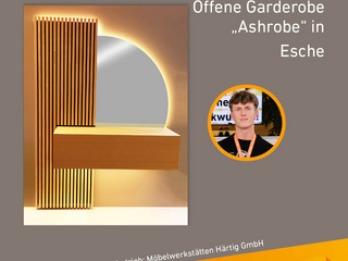 Die Gute Form 2025: Martin Schönherr, Offene Garderobe „Ashrobe“ in Esche 