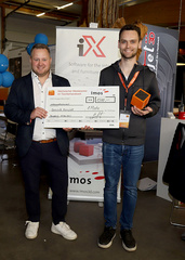 Der Sächsische Meisterpreis 2025 Platz 1: Dominik Hensiek mit Sebastian Bieschke (imos AG)