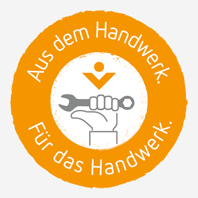 Signet "Aus dem Handwerk - für das Handwerk", Münchener Verein Versicherungsgruppe